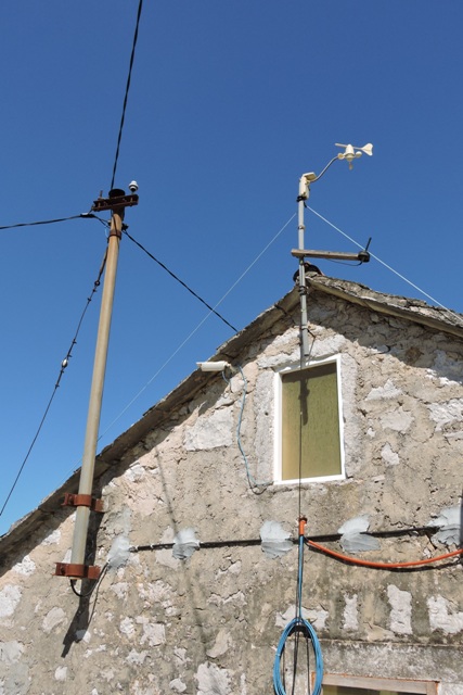 Rooftop anemometer